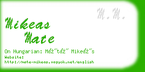 mikeas mate business card